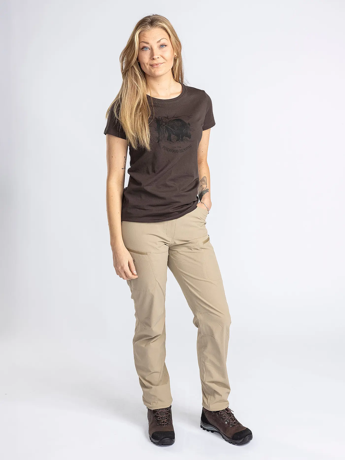 PINEWOOD | Damen Wanderhose Insect Safe | beige